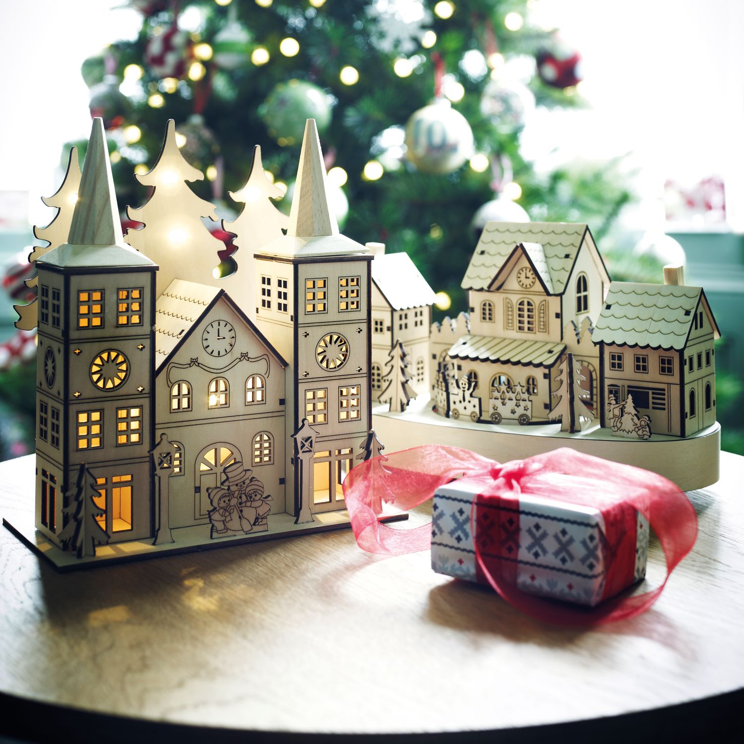 Wooden Advent Calendar House The BMB